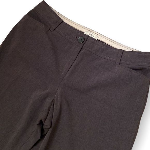 ANN TAYLOR LOFT Gray Rolled Cuff Wide Leg Pants - Picture 2 of 7